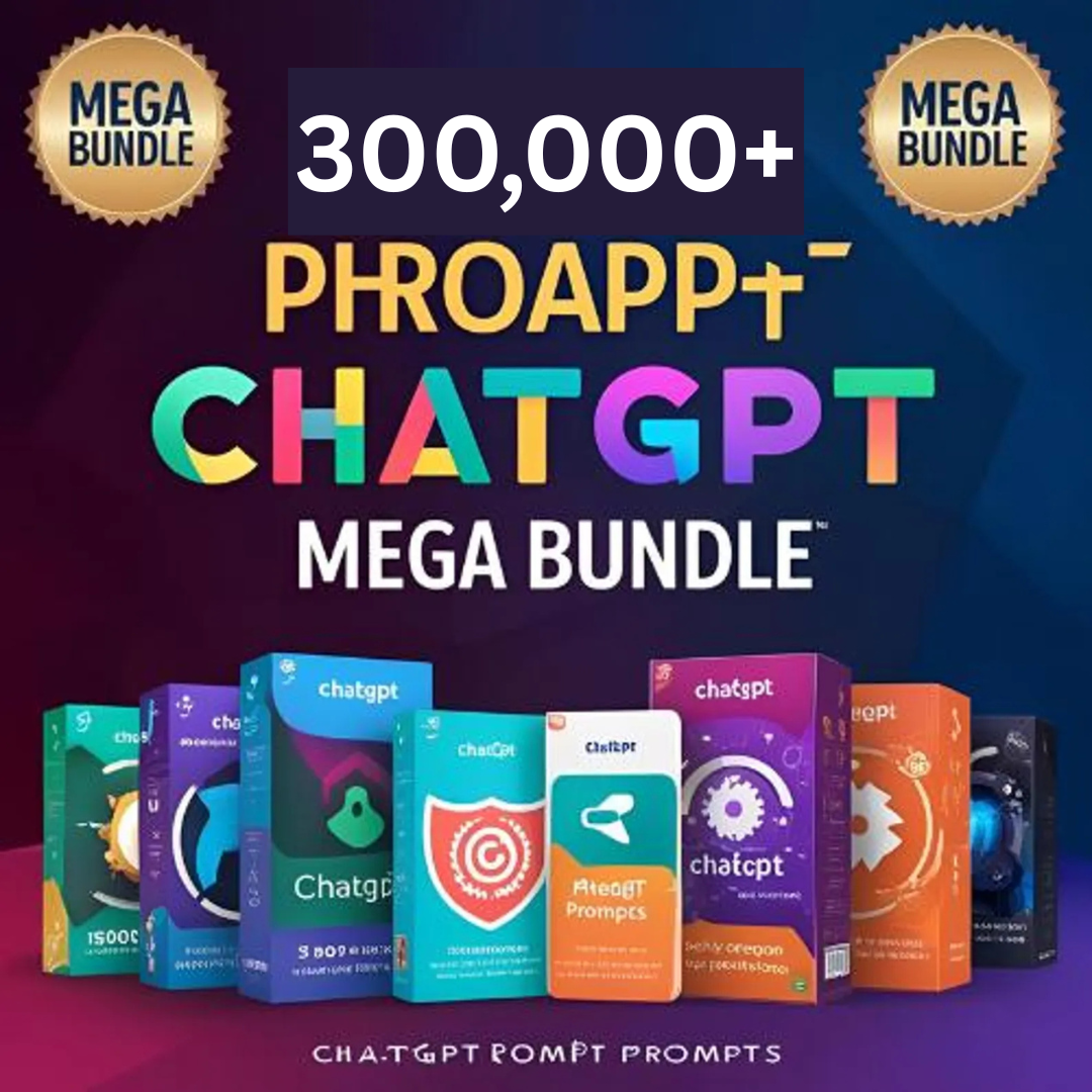 300K+ ChatGPT Prompts Mega Pack | PLR + MRR Included